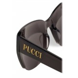 Emilio Pucci - Occhiali da Sole Oversize - Nero - Occhiali da Sole - Emilio Pucci Eyewear