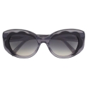 Emilio Pucci - Black Wavy Motif Round  Sunglasses - Black - Sunglasses - Emilio Pucci Eyewear