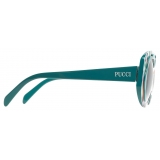 Emilio Pucci - Occhiali da Sole con Stampa Burle - Verde - Occhiali da Sole - Emilio Pucci Eyewear