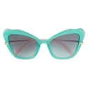 Emilio Pucci - Butterfly Frame Sunglasses - Green - Sunglasses - Emilio Pucci Eyewear