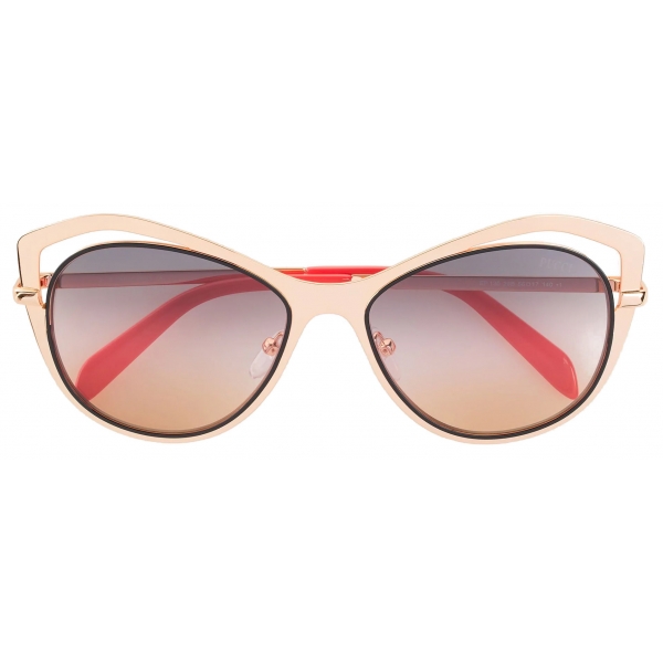 Emilio Pucci - Rose Gold-Tone Cat Eye Sunglasses - Rose Gold - Sunglasses - Emilio Pucci Eyewear