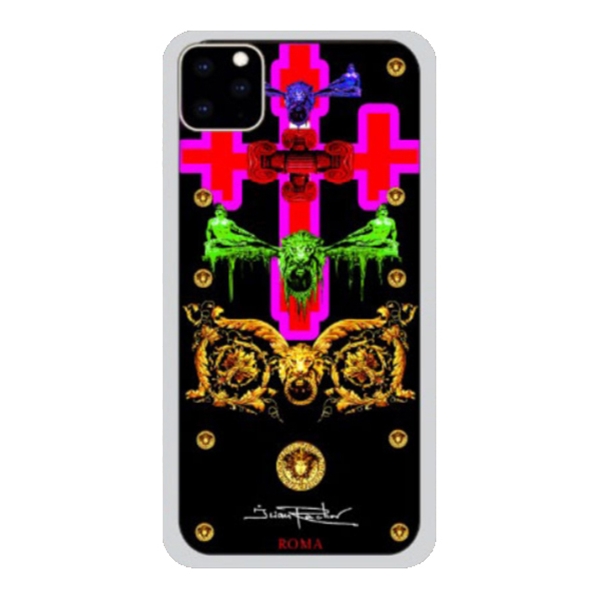 Ilian Rachov - Lion Cross Cover - Baroque - iPhone 11 Pro Max - Apple - Alta Qualità Luxury