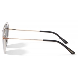 Jimmy Choo - Franny - Rose-Gold and Palladium Hexagon Sunglasses with Grey Lenses
