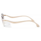 Jimmy Choo - Iona - White Acetate Sunglasses with Mauve-Shaded Mirror Lenses - Jimmy Choo Eyewear