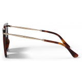 Jimmy Choo - Ciara - Brown Cat Eye Sunglasses with Rose Gold Temples - Jimmy Choo Eyewear