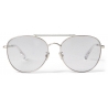 Jimmy Choo - Abbie - Occhiali da Sole Aviatore Glitter Lilla con Montatura in Palladio - Jimmy Choo Eyewear
