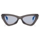 Jimmy Choo - Donna - Occhiali da Sole Cat Eye a Specchio Blue Sky con Glitter Grigio - Jimmy Choo Eyewear