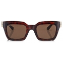 Jimmy Choo - Maika - Brown Cat Eye Sunglasses with Havana Frame - Jimmy Choo Eyewear