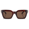 Jimmy Choo - Maika - Occhiali da Sole Marrone Cat Eye con Montatura Avana - Jimmy Choo Eyewear