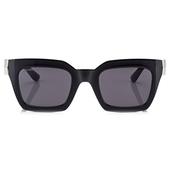 Jimmy Choo - Maika - Grey Cat Eye Sunglasses with Black Frame - Jimmy Choo Eyewear
