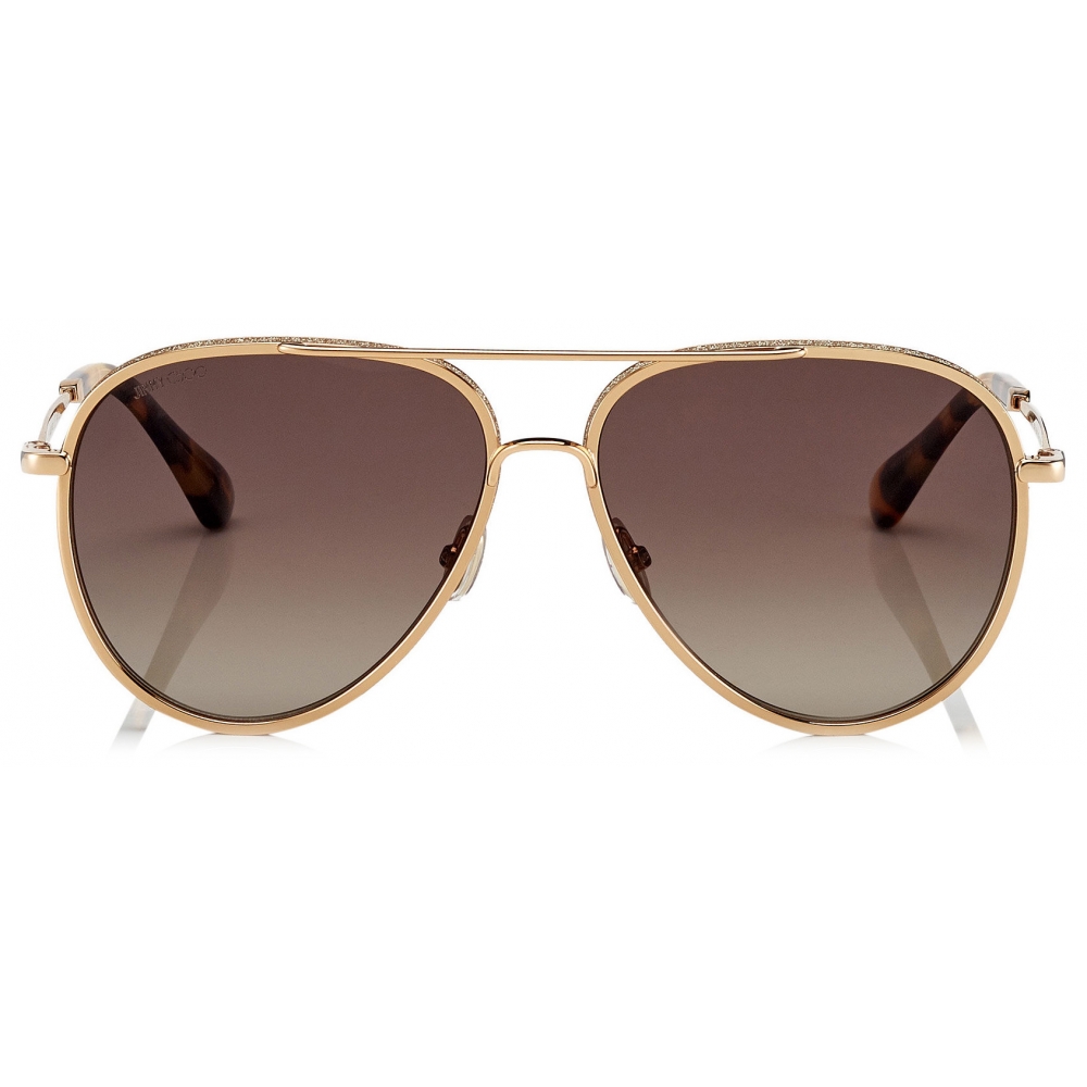 Aviator With Leather Gold Brown Gucci Eyewear | Gucci Aviator Sunglasses With | dedea.gov.za