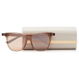 Jimmy Choo - Wilma - Pink Flash Silver Square Sunglasses with Nude Frame - Jimmy Choo Eyewear