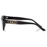 Jimmy Choo - Sparks - Grey Fashion Sunglasses with Black Frame - Jimmy Choo Eyewear