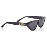 Jimmy Choo - Sparks - Grey Fashion Sunglasses with Black Frame - Jimmy Choo Eyewear