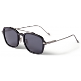 Jimmy Choo - Kevin - Matte Black Titanium Square Sunglasses with Grey Lenses - Jimmy Choo Eyewear
