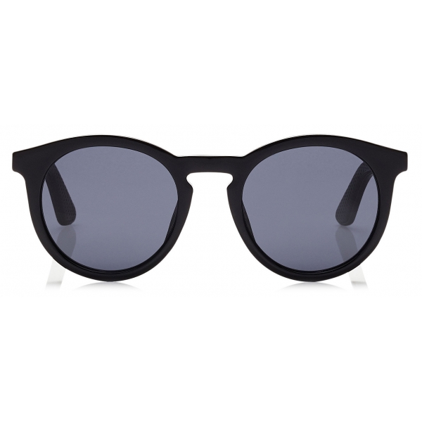 Jimmy Choo - Albert - Grey Lenses and Black Acetate Oval Frame Sunglasses - Jimmy Choo Eyewear