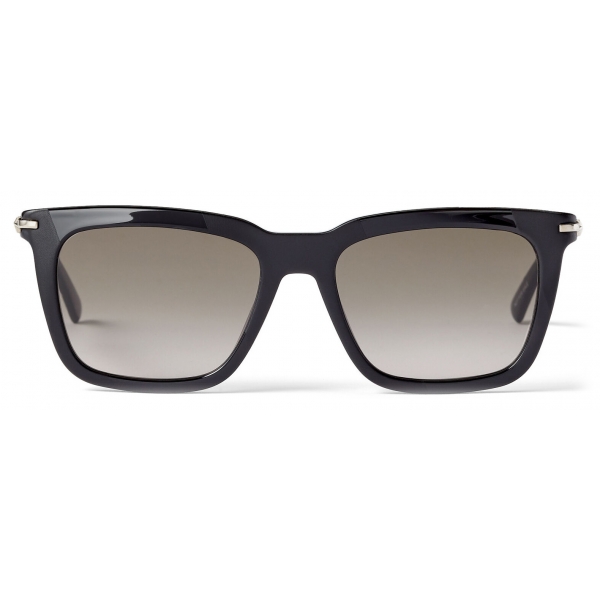 Jimmy Choo - Tip - Black Acetate Square Sunglasses with Brown-Shaded Lenses - Jimmy Choo Eyewear