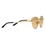 Gucci - Cat Eye Sunglasses - Gold Orange - Gucci Eyewear