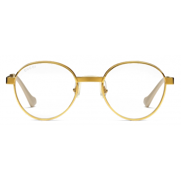 Onbelangrijk botsen Caius Gucci - Round-Frame Sunglasses - Gold Yellow - Gucci Eyewear - Avvenice