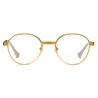 Gucci - Round-Frame Sunglasses - Gold Yellow - Gucci Eyewear