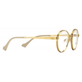 Gucci - Round-Frame Sunglasses - Gold Yellow - Gucci Eyewear