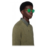 Gucci - Round-Frame Sunglasses - Gold Green - Gucci Eyewear