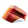 Face Off - Visiera Polarizzata - Rosso Fuoco - Fashion Luxury - Face Off Eyewear - Maschera Protezione Covid
