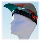 Face Off - Polarized Visor - Fire Red - Fashion Luxury - Face Off Eyewear - Covid Protection Mask