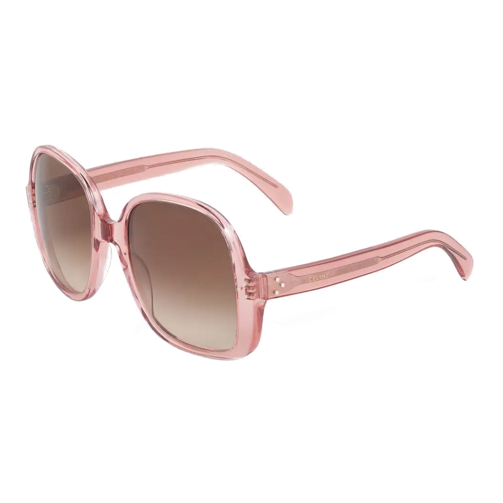 Céline - Oversized S158 Sunglasses in Acetate - Transparent Rose ...
