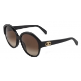 Céline - Maillon Triomphe 01 Sunglasses in Acetate - Black - Sunglasses - Céline Eyewear