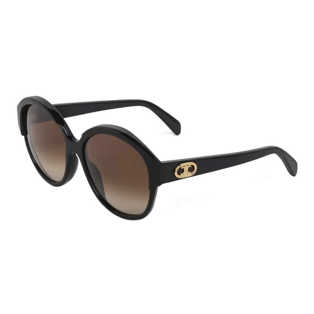 Céline - Maillon Triomphe 01 Sunglasses in Acetate - Black - Sunglasses ...