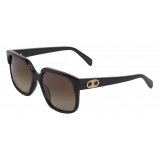 Céline - Maillon Triomphe 02 Sunglasses in Acetate - Black - Sunglasses - Céline Eyewear