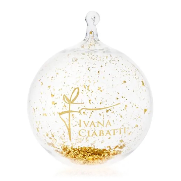 Ivana Ciabatti - Christmas Ball - Gold Limited Edition - Precious Blown Glass Sphere - Handmade in Italy - Home Luxury