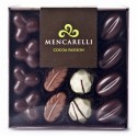 Mencarelli Cocoa Passion - Transparent Box 16 Pralines Assorted - Artisan Chocolates 160 g