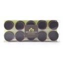 Mencarelli Cocoa Passion - Box 10 Dark Chocolate Glasses - Artisan Chocolates 80 g