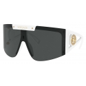 Versace - Sunglasses Medusa Icon Shield - White - Sunglasses - Versace Eyewear