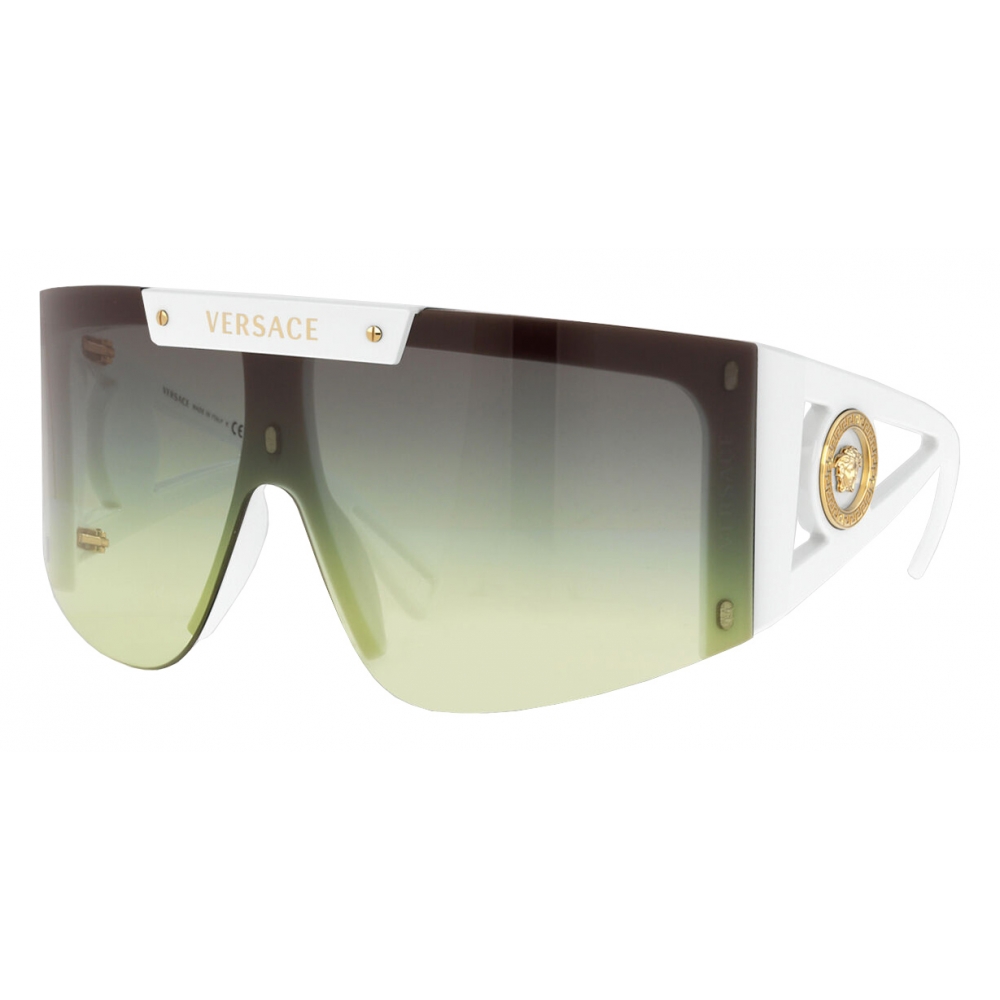 Versace - Sunglasses Medusa Icon Shield - White - Sunglasses - Versace