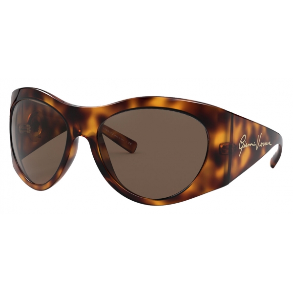 Versace - Sunglasses GV Signature Round - Havana - Sunglasses - Versace Eyewear