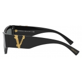 Versace - Occhiale da Sole Cat-Eye Versace Virtus - Nero - Occhiali da Sole - Versace Eyewear