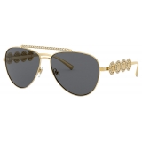 Versace - Occhiale da Sole Pilot Signature Medusa - Oro - Occhiali da Sole - Versace Eyewear