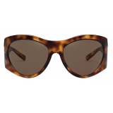 Versace - Sunglasses GV Signature Round - Havana - Sunglasses - Versace Eyewear