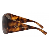 Versace - Occhiale da Sole Rotondi GV Signature - Havana - Occhiali da Sole - Versace Eyewear