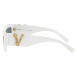 Versace - Occhiale da Sole Cat-Eye Versace Virtus - Bianco - Occhiali da Sole - Versace Eyewear