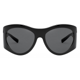 Versace - Sunglasses GV Signature Round - Black - Sunglasses - Versace Eyewear