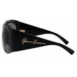 Versace - Occhiale da Sole Rotondi GV Signature - Nero - Occhiali da Sole - Versace Eyewear