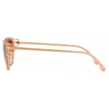 Versace - Occhiale da Sole Cat-Eye Greek Wire - Oro Rosa - Occhiali da Sole - Versace Eyewear