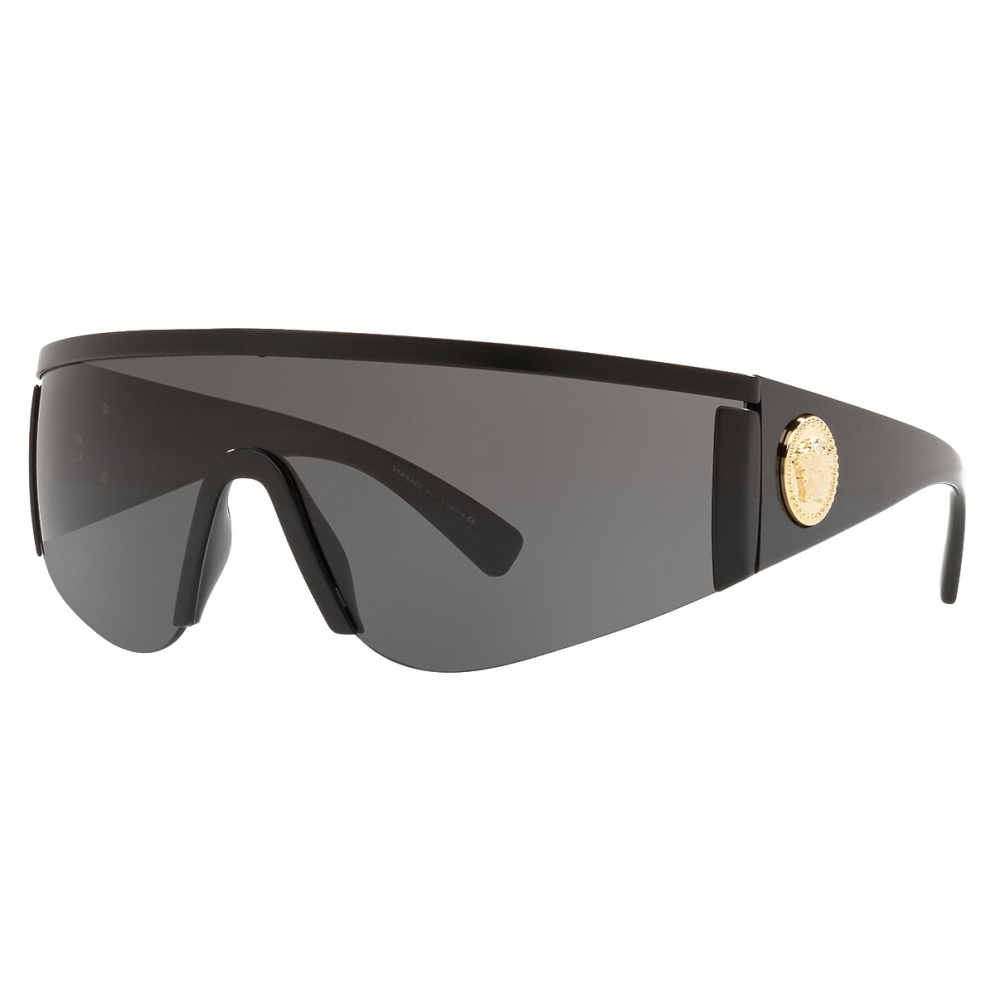 Oakley Hydra visor sunglasses with black lens in black | ASOS