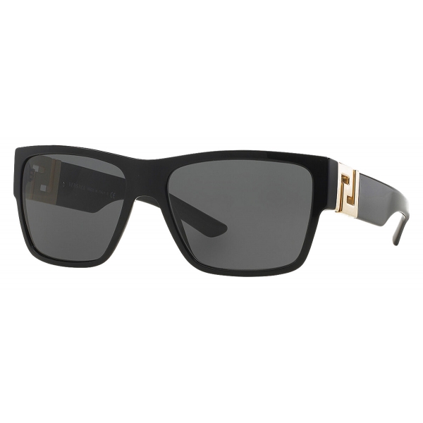 black greca squared sunglasses