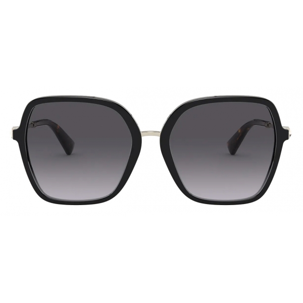 Valentino - Squared Acetate Frame with Functional Stud Sunglasses ...