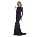 Danilo Forestieri - Long Mermaid Long Sleeve Dress - Haute Couture Made in Italy - Luxury Exclusive Collection